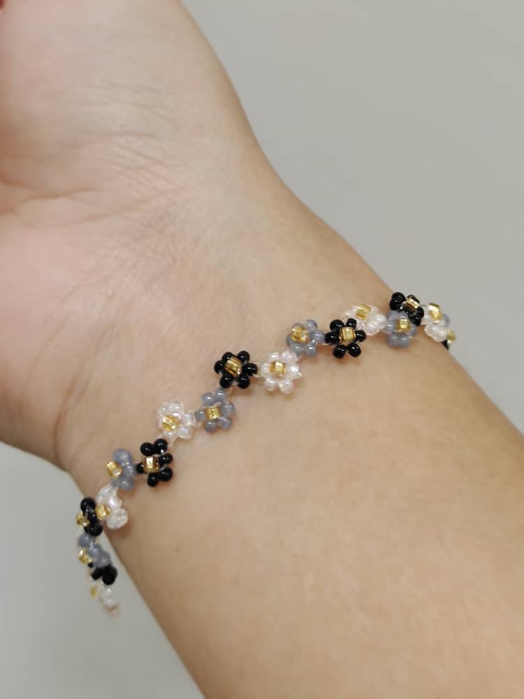 Rainbow Flower Bracelet