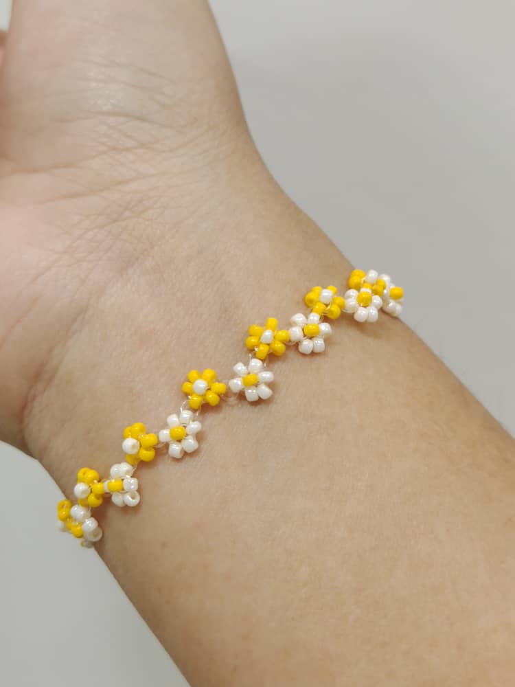 Rainbow Flower Bracelet