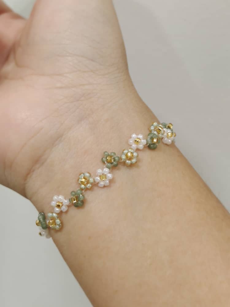 Rainbow Flower Bracelet