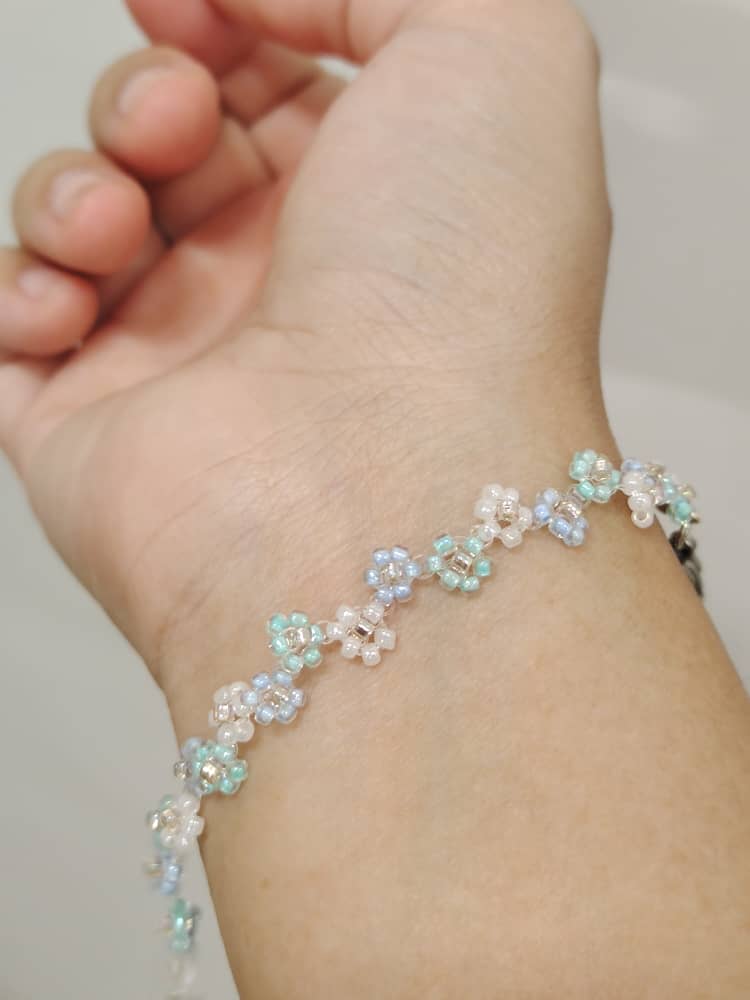 Rainbow Flower Bracelet