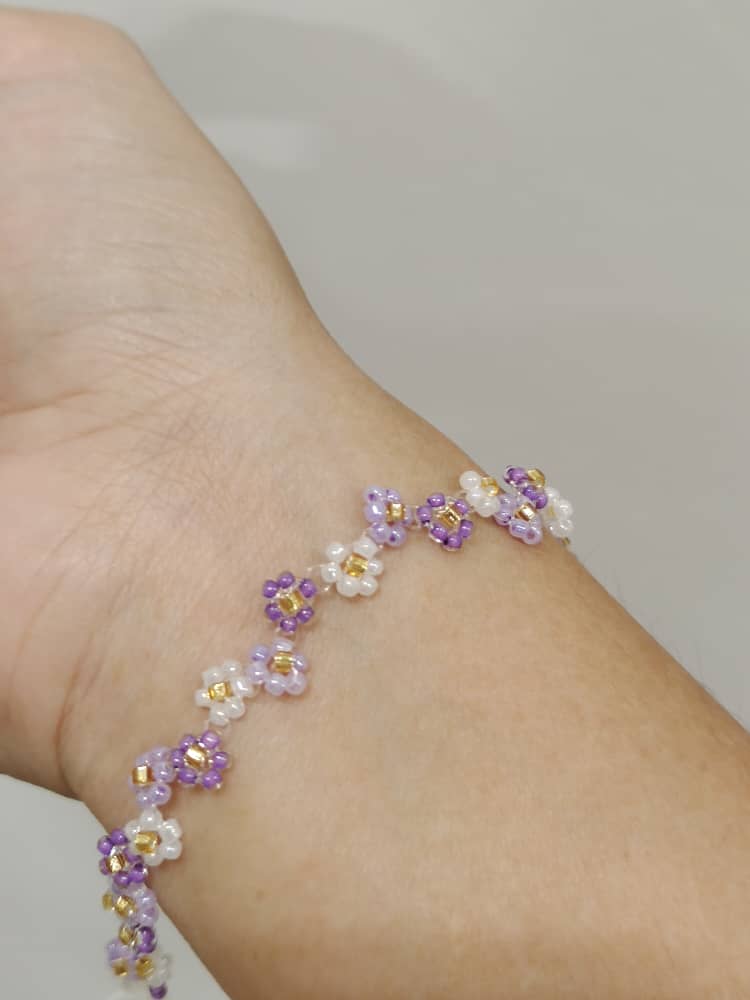 Rainbow Flower Bracelet