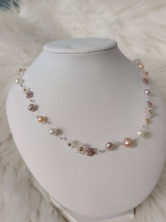 Floating Flower Necklace