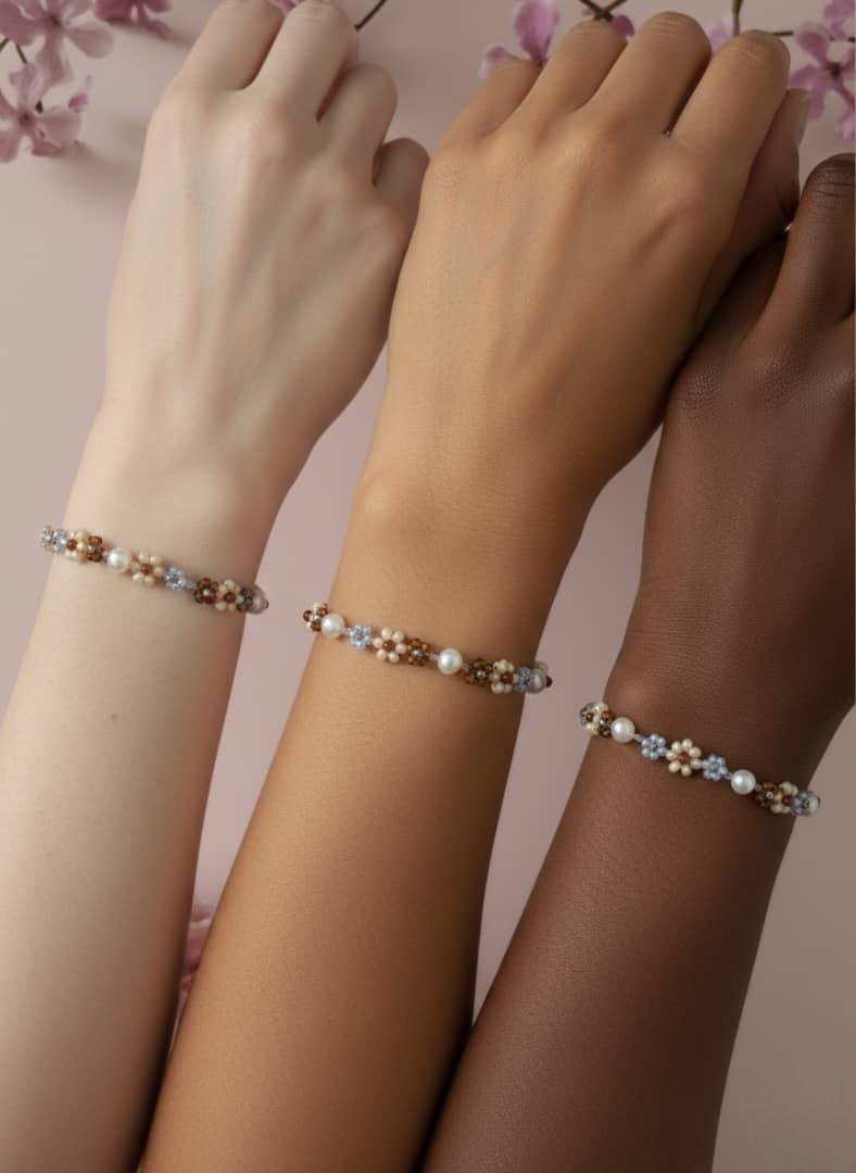 70's Inspired Color Palette Florist Bracelet