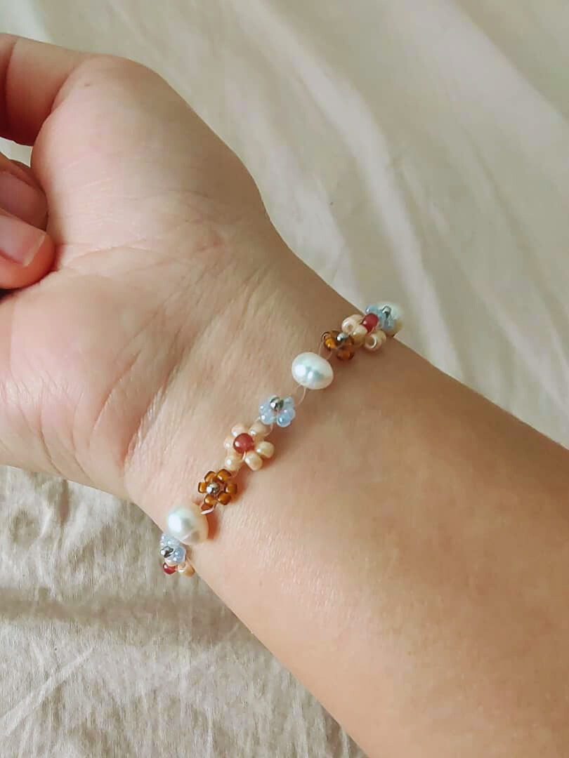 70's Inspired Color Palette Florist Bracelet